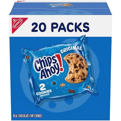CHIPS AHOY! Original Chocolate Chip Cookies, 20 Snack Packs (2 cookies per pack) - Image 1