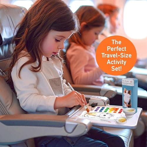 COIPLAY 648 Color Blocks Watercolor Paint Set, 52-Bookmarks, 3 Brushes, Silicone Cup, Meow/Bark Coloring Books, for All Ages, All in One Art Supplies, Birthday Gift, Christmas Gift, Gift for Adults Craft kit thumbnail 2