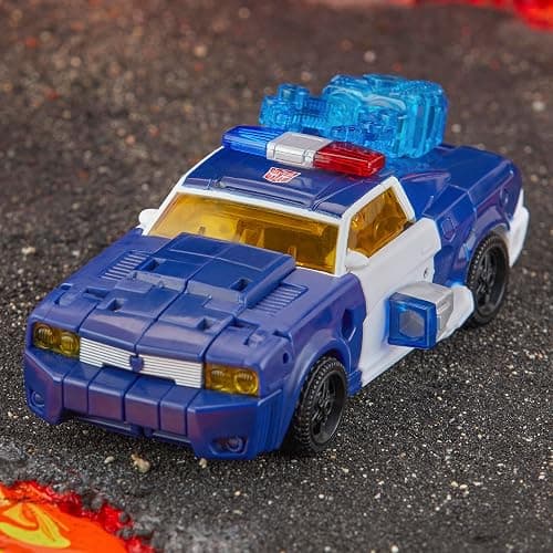 Transformers Legacy United Deluxe Class Rescue Bots Universe Autobot Chase, 5.5-inch Converting Action Figure, 8+ | Transformers Legacy United 6 Inch Action Figure Deluxe Class (2024 Wave 1) - Chase thumbnail 5