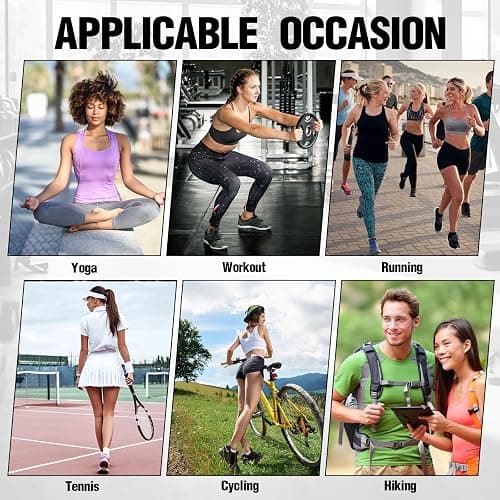 Coume 5 Pack Women's Compression Shirts Short Sleeve Workout Tops Crew Neck Athletic T Shirts Yoga Running Tight Tee thumbnail 6