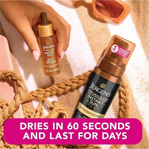 Jergens Natural Glow Instant Sun Body Mousse, Ultra Deep Bronze, 6 oz | Sunless Tanning Formula, Natural-Looking Color, Lightweight Mousse, Streak-Free Application, Fast-Drying Finish thumbnail 5