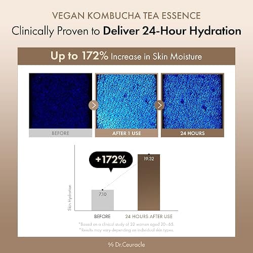 Dr.Ceuracle Vegan Kombucha Tea Essence - Hydrating Milky Toner with Kombucha Tea Extract, Centella Asiatica, Ceramide, Korean Skincare Essence (150 ml / 5.07 fl. oz.) thumbnail 5