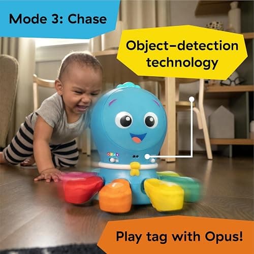 Baby Einstein Ocean Explorers Go Opus Go 4-in-1 Crawl & Chase Activity Learning Toy, Music and Lights, Ages 3 Months to 5 Years thumbnail 7