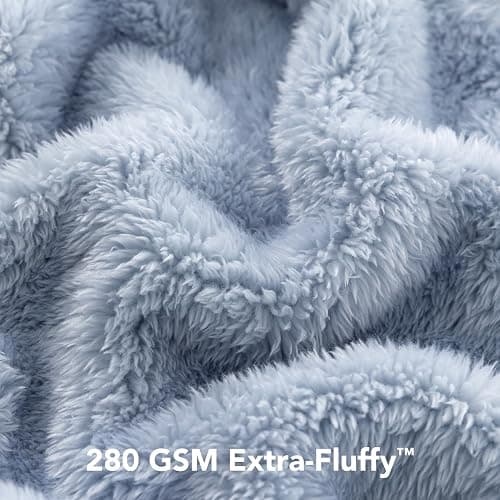 Berkshire Extra-Fluffy™ Women‘s Robe — Luxurious Fluffy Plush Bathrobe,Soft Warm Fleece Loungewear with Pockets and Belt thumbnail 5