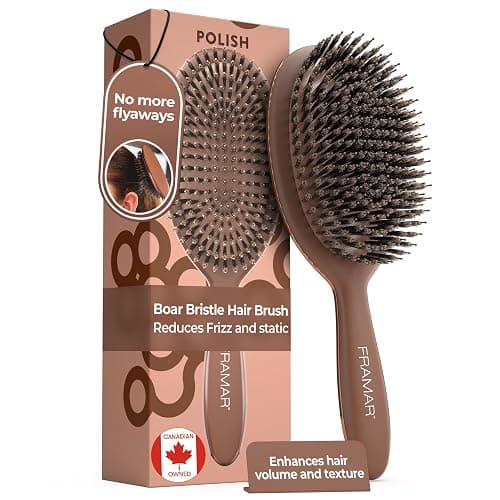 FRAMAR Boar Bristle Hair Brush - Image 1