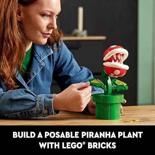 LEGO Super Mario Piranha Plant Building Sets for Adults - Mario Collectible for Men & Women, Ages 18+ Years - Gift for Christmas - Bedroom, Home Office, or Book Shelf Decor - 71426 thumbnail 5