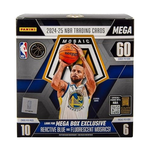 2024–25 Panini Mosaic Basketball Mega Box – Official NBA Trading Cards – Includes Exclusive Reactive Parallels & Inserts – Collect Top Rookies, Stars & Legends thumbnail 4