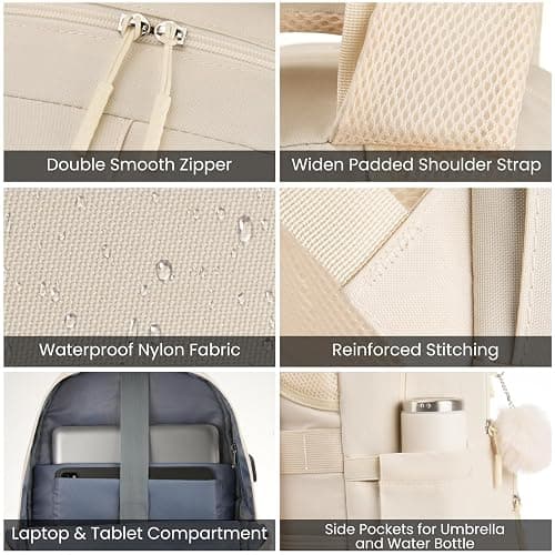 YAMTION School Bag for Women Girls,Laptop Backpack for College Students Secondary School Bags Book Bag Back Pack,Mochilas Mujer Morrales Escuela thumbnail 3