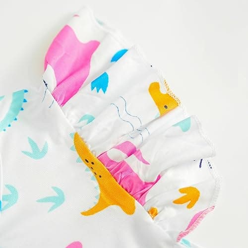 LQSZ 2Pcs Girls Nightgowns 3-10 Years Flutter Short Sleeves Nightdress Nightie Dress Sleepwear Pajamas for Little Girls thumbnail 7