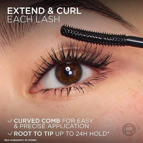L'Oréal Paris Lengthening Mascara, Telescopic Extensionist, shade Black | Extended Length, Instant Lash Lift Effect, Up To 24H Hold, Does Not Flake Off, Smudge Resistant thumbnail 8