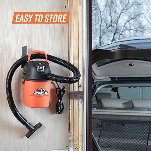Armor All® AA155 1.5-Gallon 2 Peak HP Portable Wet/Dry Vacuum, Orange thumbnail 7