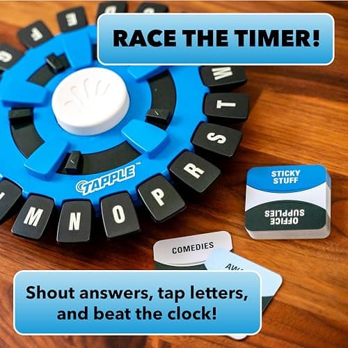 USAOPOLY The Original TAPPLE, The Fast-Paced Family Board Game,Choose a Category & Race Against The Timer to be The Last Player,Learning Word Game for Ages 8 & Up, 2-8 Players, 15-20 Minute Play Time thumbnail 3