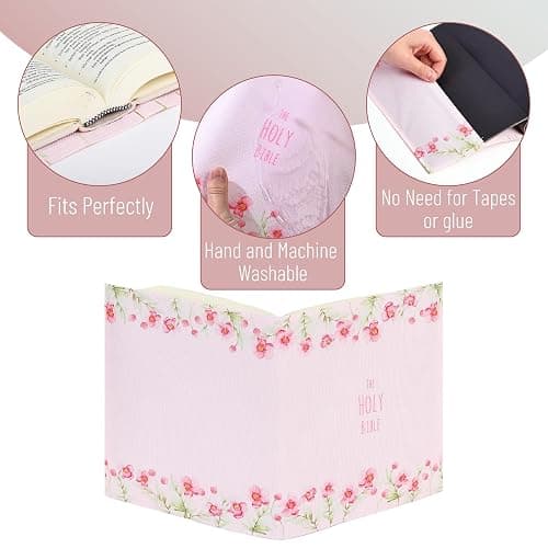 Mr. Pen- Bible Book Cover, 8.5" x 7.5", Bible Sleeve Cover, Book Covers for Bibles, Book Covers for Soft Cover Books thumbnail 5