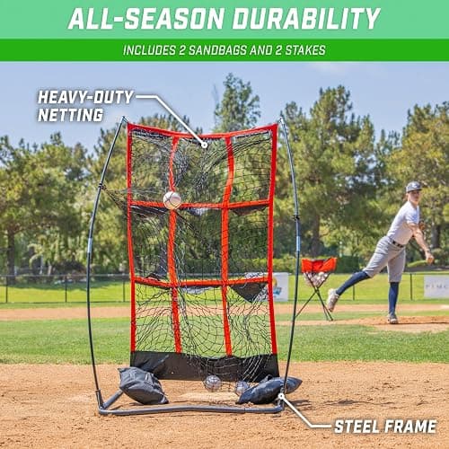 GoSports Baseball and Softball Pitching Strike Zone Target Net - Choose Your Size - Standard 49 x 30 Inches thumbnail 4