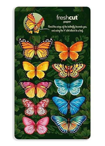 Freshcut Paper Pop Up Cards, Butterflies & Buttercups, 12 Inch Life Sized Forever Flower Bouquet 3D Popup Greeting Card, Birthday Cards, Thank You Card, Blank Notecard & Envelope - Buttercups & Butterflies thumbnail 3