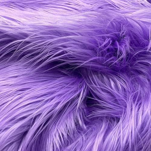 Ice Fabrics Faux Fur Fabric by The Yard - 60 Inches Wide Super Soft and Fluffy Shaggy Mohair Fur Fabric for Costumes, Apparel, Rugs, Pillows, Decorations and More - Lavender - Half Yard thumbnail 6