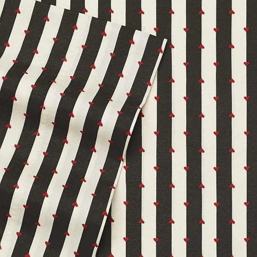Betsey Johnson - Twin XL Bed Sheets, Soft Bedding with Matching Pillowcase, Fade & Wrinkle Resistant, Lightweight for Year Round Use, Dorm Essentials (Wonderland Stripe) - Wonderland Stripe - Twin XL thumbnail 2