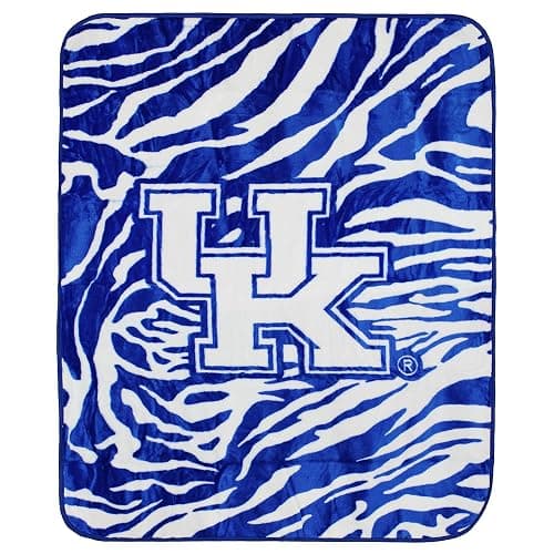 College Covers Kentucky Wildcats Raschel Throw Blanket, 60 in by 50 in - Image 1