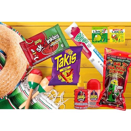 Tiktok Chamoy Pickle Kit With Fruit-Roll-up & Chips, Includes Lucas Gusano, Skwinkles Salsagheti & More by Ma Lit Candy (Big Tex Chamoy Pickle) thumbnail 3