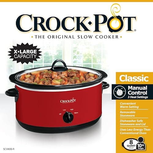 Crock-pot Express Crock Slow Cooker 8 quart Red thumbnail 4