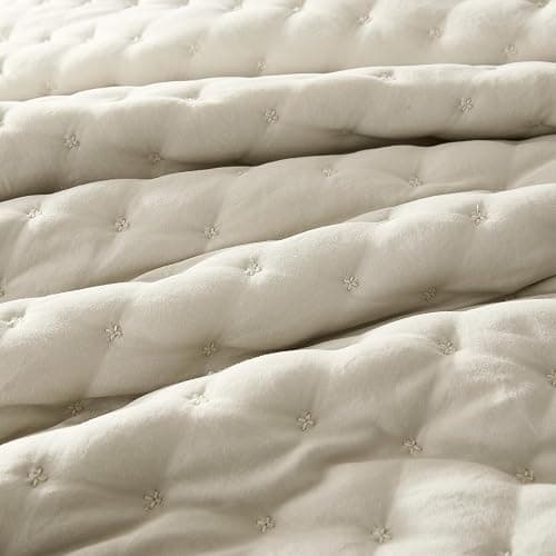 WDCOZY Beige Queen Size Quilts Bedding Sets with 2 Pillow Shams thumbnail 5