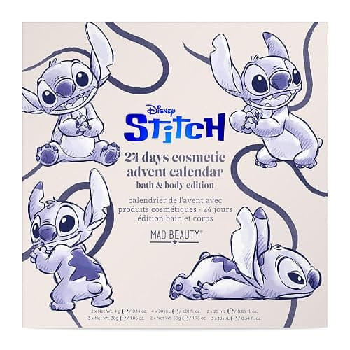 MAD Beauty Disney Stitch Advent Calendar with 24 Make-Up & Cosmetic Products | Wellness Advent Calendar for Women with Face Mask, Body Lotion, Hair Scrunchie, Christmas Calendar Beauty | Lilo & Stitch Countdown thumbnail 2