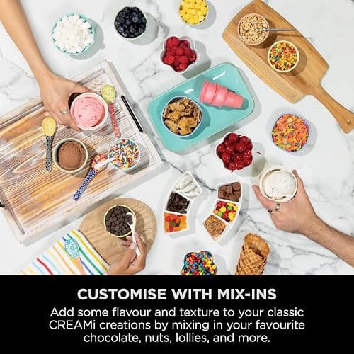 Ninja CREAMi Scoop and Swirl Soft Serve and Ice Cream Maker with 2x Tubs, 13 Functions, Makes Ice Cream, Soft Serve, Gelato, Sorbet, Milkshakes and More, Mix-In Option, Platinum Silver, NC701UK thumbnail 8
