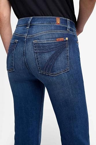 7 for All Mankind Women's 7 for All Mankind Women's Tailorless Dojo Regular Fit Flared Jeans thumbnail 5