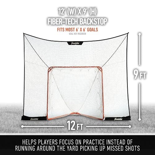 Franklin Sports Fibertech Lacrosse Goal Backstop - 12' x 9' thumbnail 2