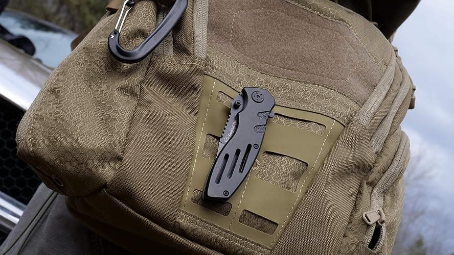 Smith & Wesson Accessories Extreme Ops SWA24S 7.1in S.S. Folding Knife with 3.1in Serrated Clip Point Blade and Aluminum Handle for Outdoor thumbnail 6