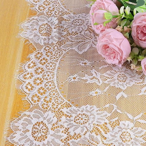  White Lace Table Runner thumbnail 3