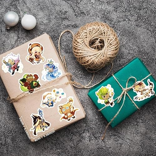 Omelo 103 PCS Video Game Stickers, Cute Cookie Run Kingdom Shadow Milk Aesthetic Bulk Sticker Pack for Water Bottles Laptop Waterproof Vinyl Birthyday Party Favors Decals Merch for Kids Teens Adults thumbnail 5