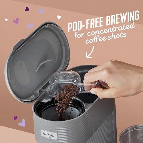 Mr. Coffee 4-in-1 Latte Lux Iced Hot Coffee Maker with Built-In Milk Frother Single-Serve 22 Ounces thumbnail 5
