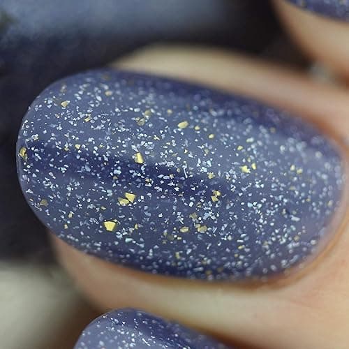ILNP Better Days - Muted Midnight Blue Holographic Nail Polish thumbnail 8