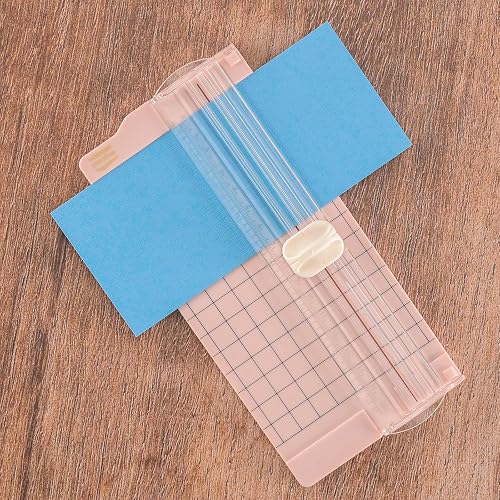 Vaessen Creative Massicot Mini - 6,5 x 15,3 cm - Gradué - Rose Clair - Coupe Papier pour Scrapbooking et Loisirs Créatifs thumbnail 2