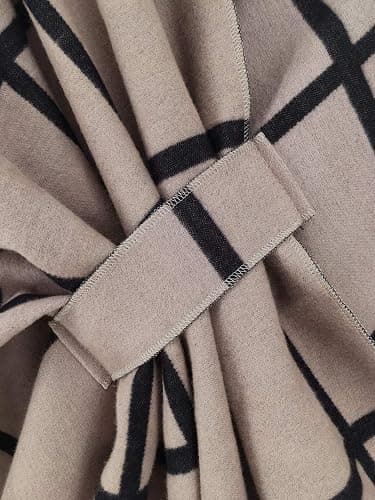 Moss Rose Women's Shawl Wrap Poncho Ruana Cape Open Front Cardigan Shawls for Fall Winter thumbnail 9