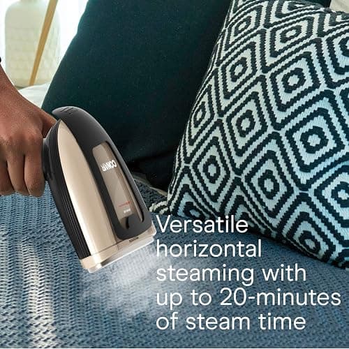 Conair Handheld Garment Steamer for Clothes, Turbo ExtremeSteam 1875W Fabric Steamer, Portable Handheld Design, Strong Penetrating Steam, Amazon Exclusive, Black thumbnail 5