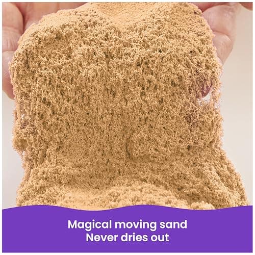 Kinetic Sand, 11lb (5kg) Natural Brown Play Sand for Arts and Crafts, Sandbox, Amazon Exclusive (Packaging May Vary), Sensory Toys, Holiday Gifts & Stocking Stuffers for Kids Ages 3 and up thumbnail 2