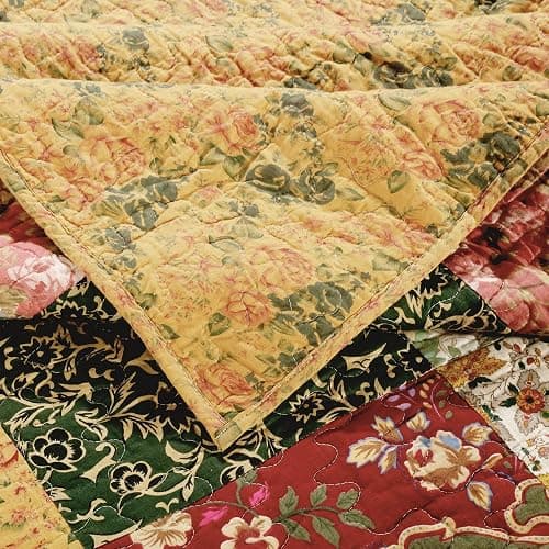 Greenland Home Antique Chic Quilted Patchwork Throw, 50" x 60" , Multicolor thumbnail 7