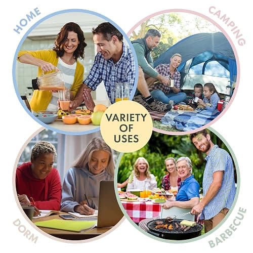 FOODLE Wheat Straw Dinnerware Set - BPA Free & Safety Tested - Unbreakable, Microwave & Dishwasher Safe Dishes - Picnic, RV, Dorm, Camping Plates Cups and Bowls - Great for Kids & Adults - For 4 thumbnail 9