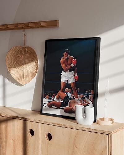 HAUS AND HUES Muhammad Ali Posters - Muhammad Ali Canvas Wall Art in Ring Boxing Prints, Sports and Gym Artwork, Black History Pictures for Wall, Sport Posters for Man Cave (Unframed 12x16) thumbnail 5