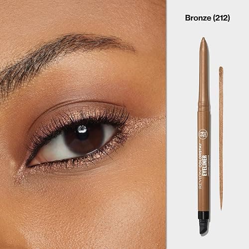REVLON ColorStay Pencil Waterproof Eyeliner, Smudge-Proof, Eye Makeup with Built-In Sharpener, 212 Bronze, 0.01 oz thumbnail 3