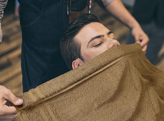 Utopia Towels Cotton Bleach Proof Salon Towel 16 by 27 inches, Bleach Safe Gym 100% Cotton Hand Towel, 24 Pack, Camel thumbnail 6