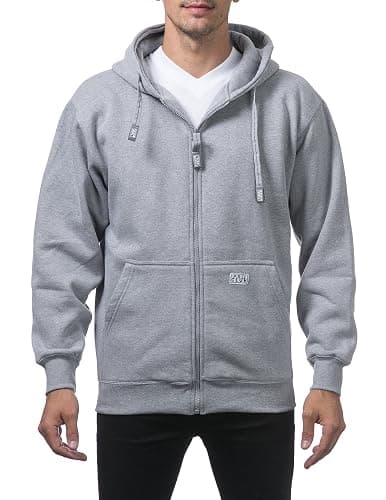 Pro Club Men's Heavyweight Full Zip Fleece Hoodie - Image 1
