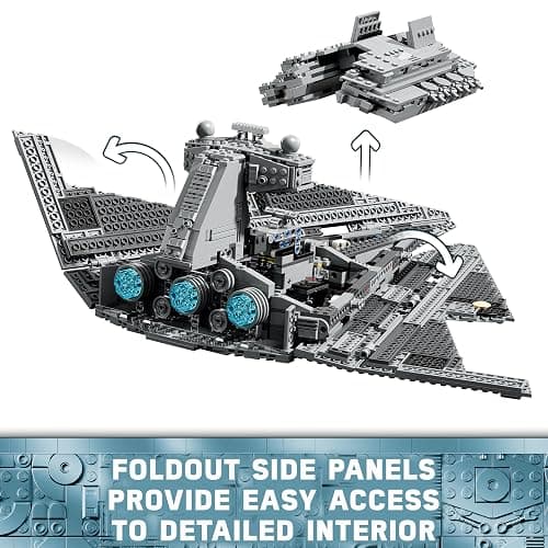 LEGO Star Wars 75394 Imperial Star Destroyer - Starship Building Toy with a Detailed Interior and 7 Minifigures incl. Darth Vader - Birthday Gift for 10+ Year Old Boys and Adult A New Hope Fans thumbnail 7