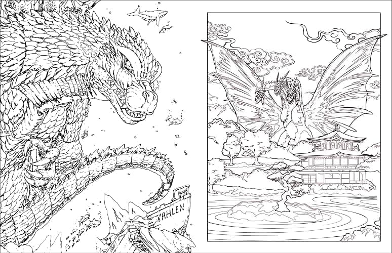 Godzilla: The Official Coloring Book thumbnail 4