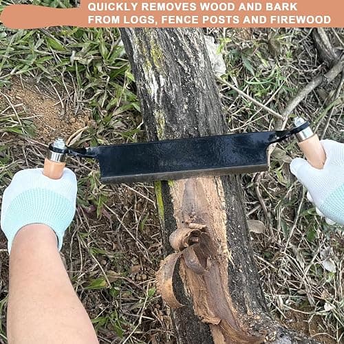 8 Inch Draw Knife for Woodworking - Multi-Purpose Debarking Tool, Spoke Shave & Wood Shaving Tool, Durable & Efficient for Carving, Shaping, Log Stripping (Straight 8 in) thumbnail 5