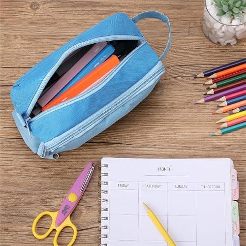 Mr. Pen Large Capacity Pencil Pouches and Bags - Mint Green School thumbnail 7