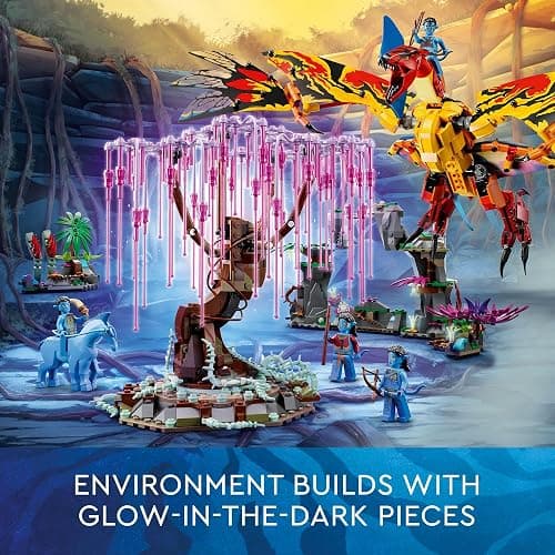 LEGO Avatar Toruk Makto & Tree of Souls 75574 Building Set - Movie Inspired Toy Set with Jake Sully and Neytiri Minifigures, Direhorse Animal Figure, Glow in The Dark Pandora Adventure thumbnail 5