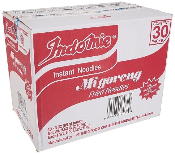 Indomie Mi Goreng Instant Stir Fry Noodles, Halal Certified, Original Flavor (Pack of 30) thumbnail 5